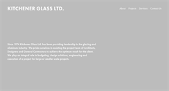 Desktop Screenshot of kitchenerglass.com